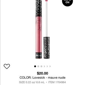 Kat Von D liquid lipstick in Lovesick